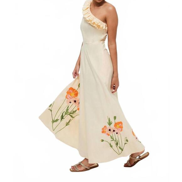 NEW FANM MON melisa maxi dress in yellow - Picture 2 of 4